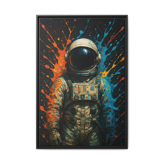 Expressionist Splash Framed Canvas