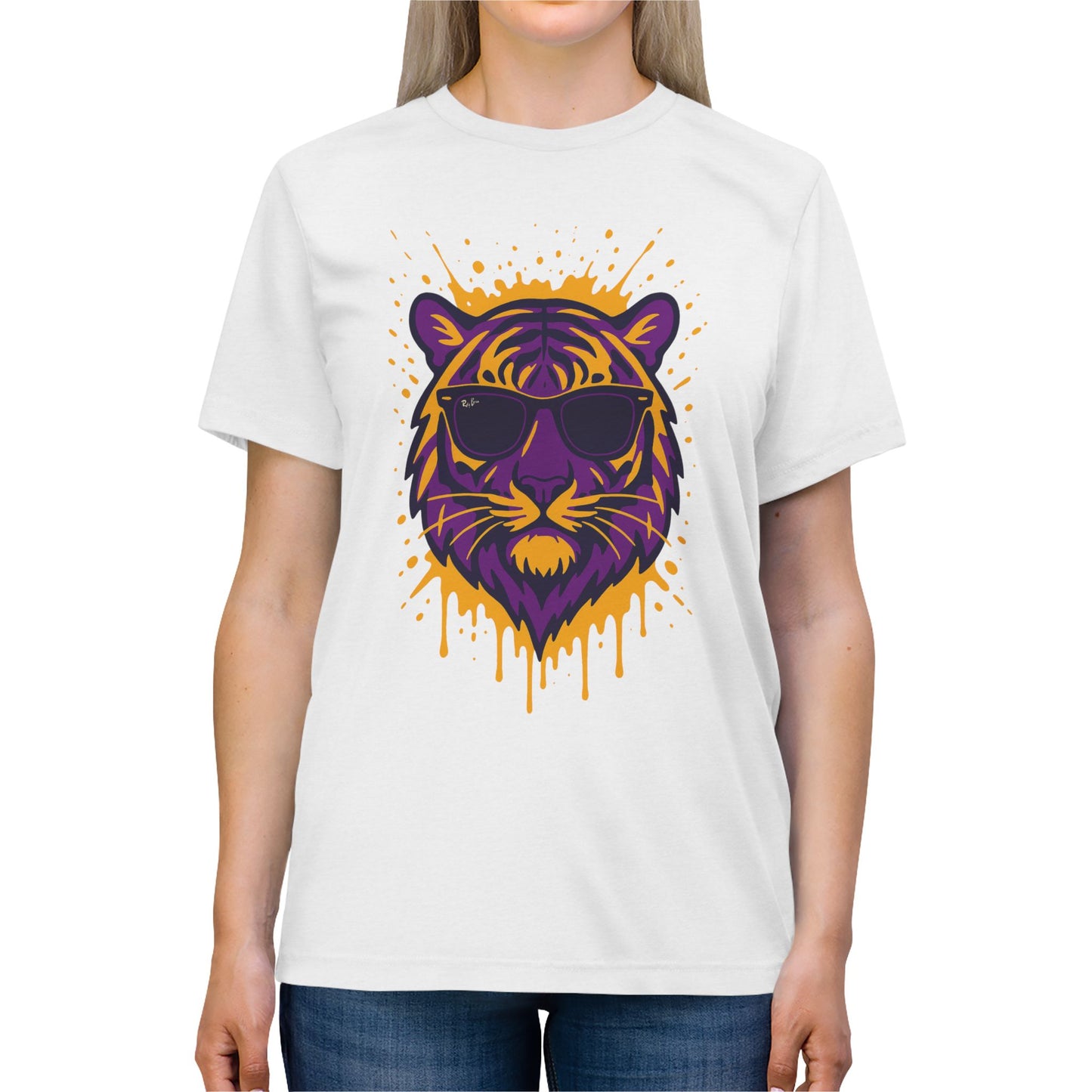 Geaux Splatter Tee, Unisex Shirt, Trendy Apparel, Casual Wear, Gift for Animal Lovers, Summer Style
