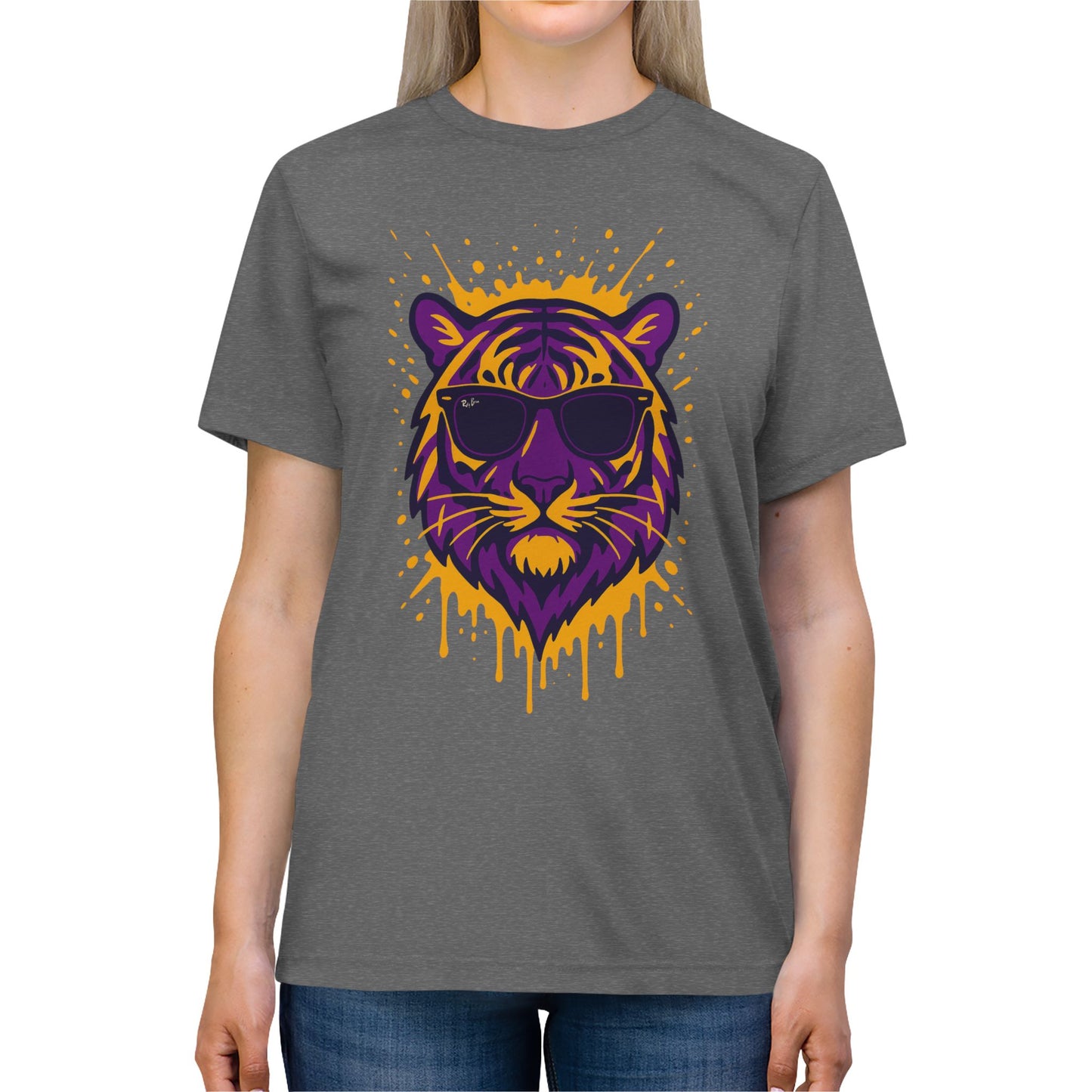 Geaux Splatter Tee, Unisex Shirt, Trendy Apparel, Casual Wear, Gift for Animal Lovers, Summer Style