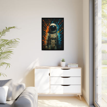 Expressionist Splash Framed Canvas