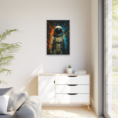 Expressionist Splash Framed Canvas