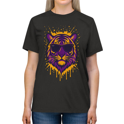 Geaux Splatter Tee, Unisex Shirt, Trendy Apparel, Casual Wear, Gift for Animal Lovers, Summer Style
