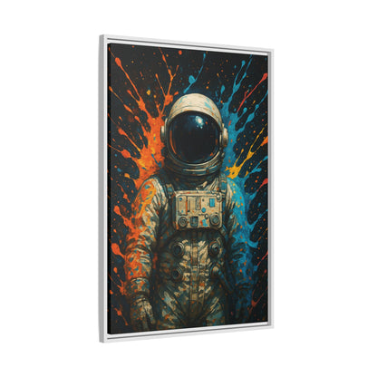 Expressionist Splash Framed Canvas