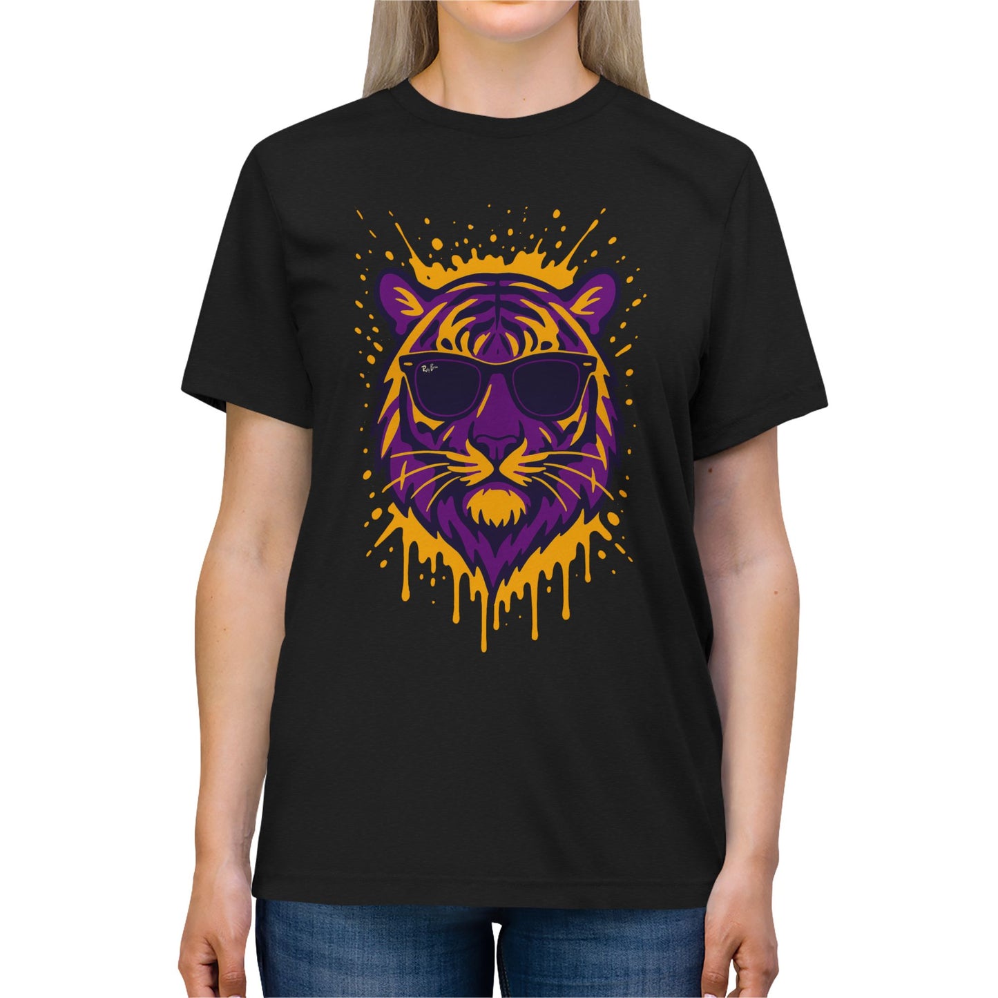 Geaux Splatter Tee, Unisex Shirt, Trendy Apparel, Casual Wear, Gift for Animal Lovers, Summer Style